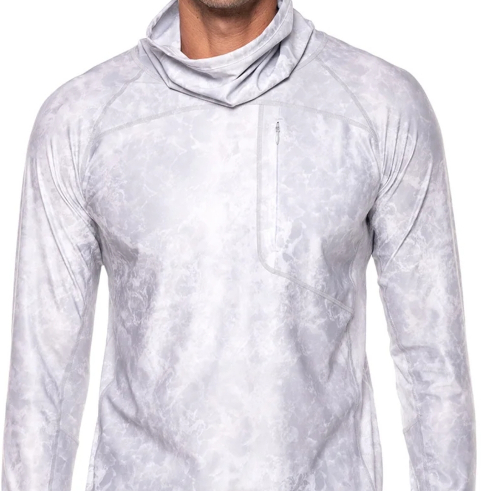 New SPF 50 Dri Fit Coolibar Light Gray Hoodie